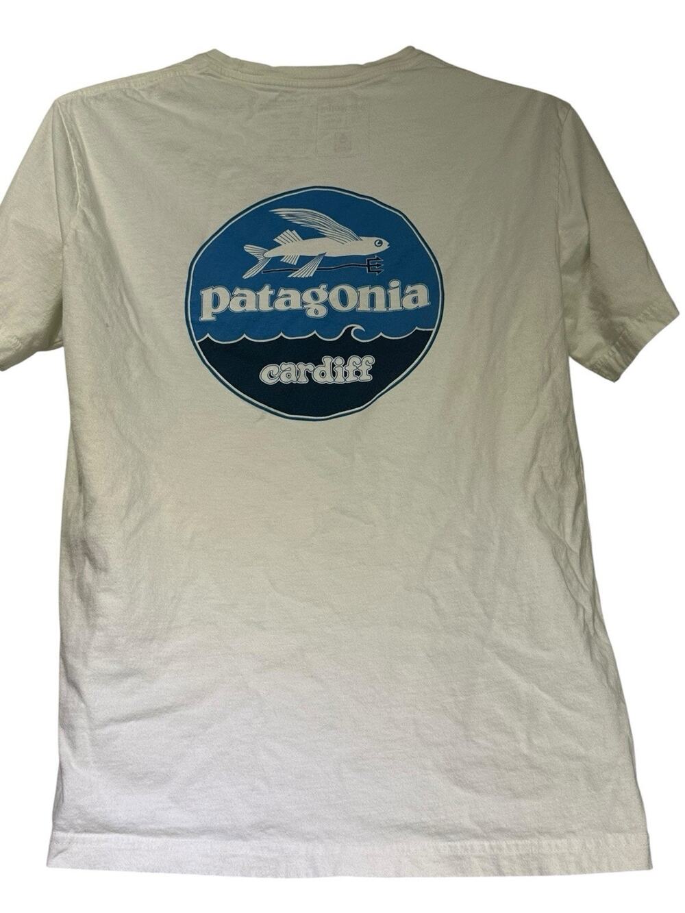 Patagonia Cardiff Store T-Shirt Men's Size M Slim Organic Surf Shop